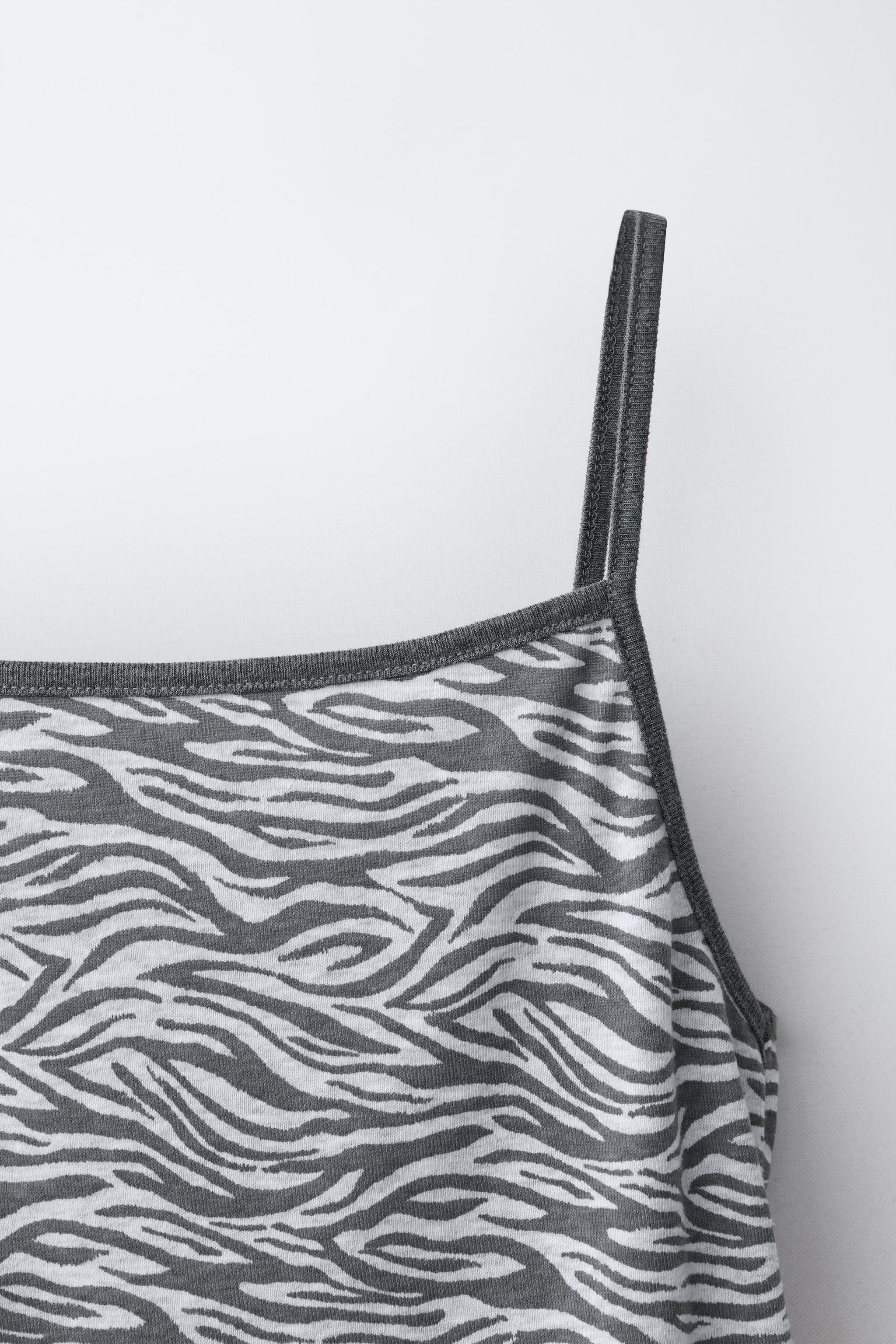ZEBRA PRINT TOP